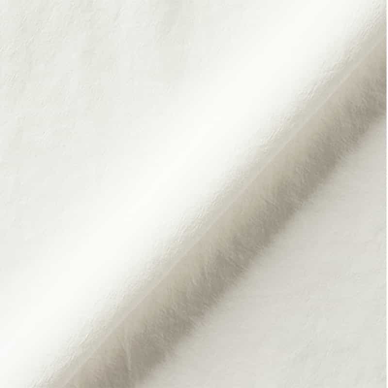 BARNEYS NEW YORK ウォッシャブル フレンチスリーブ タックシャツ WHITE