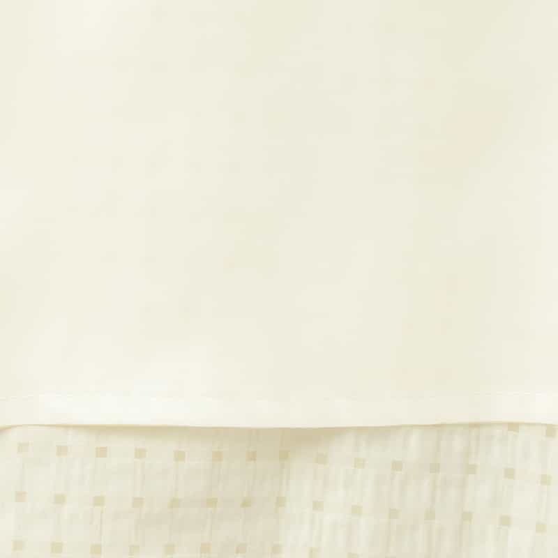 BARNEYS NEW YORK ウォッシャブル シアーチェック素材ロングスカート OFF WHITE