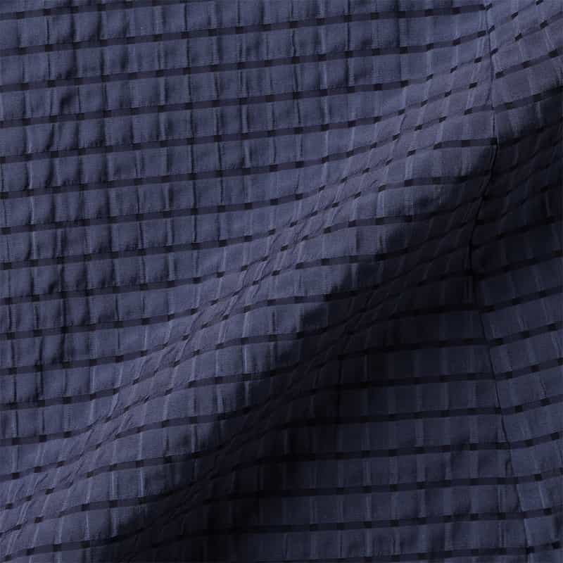 BARNEYS NEW YORK ウォッシャブル シアーチェック素材ロングスカート BLUE