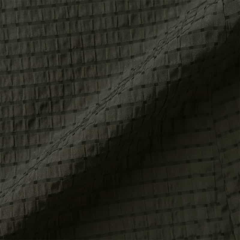 BARNEYS NEW YORK ウォッシャブル シアーチェック素材ロングスカート DARK GRAY