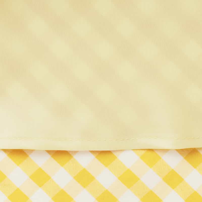 BARNEYS NEW YORK ウォッシャブル ギンガムチェック柄ロングスカート YELLOW