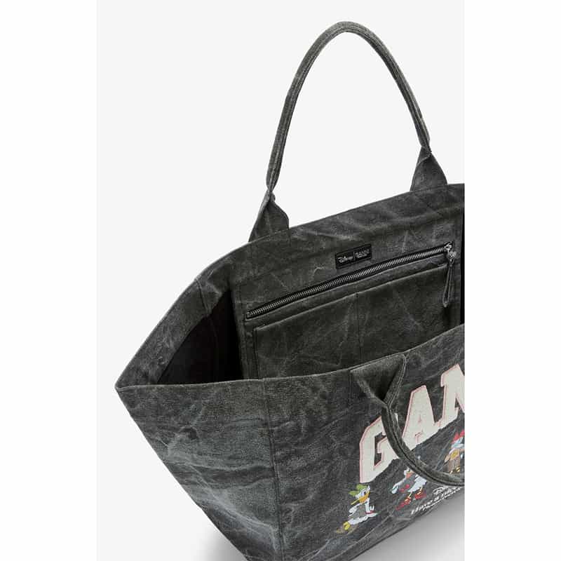 GANNI GANNI＜ガニー＞×DISNEY＜ディズニー＞コラボレート トートバッグ（XXL） BLACK