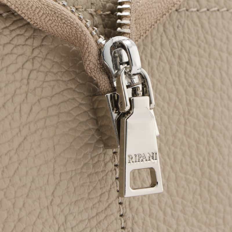 RIPANI RIPANI＜リパーニ＞ ダブルハンドルトートバッグ “SAKI“ GRAY BEIGE