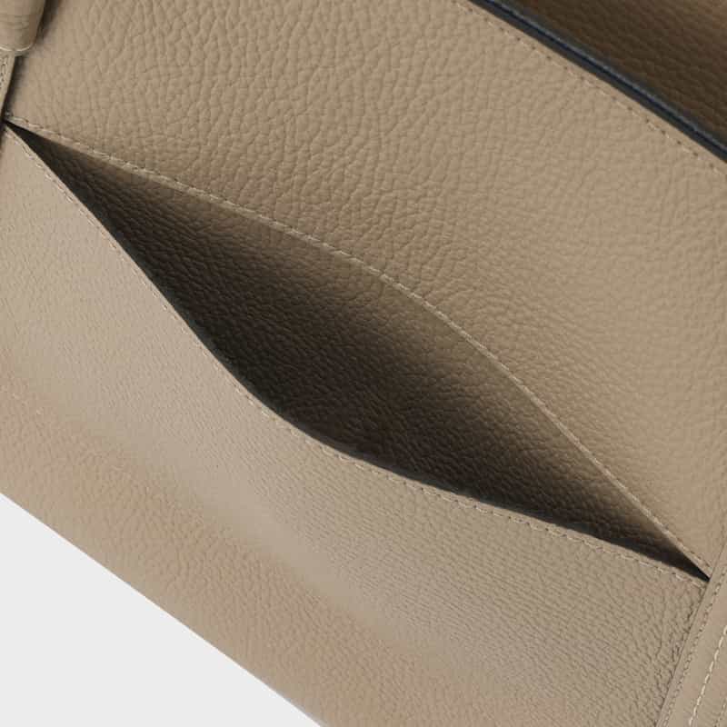 RIPANI RIPANI＜リパーニ＞ ダブルハンドルトートバッグ “SAKI“ GRAY BEIGE