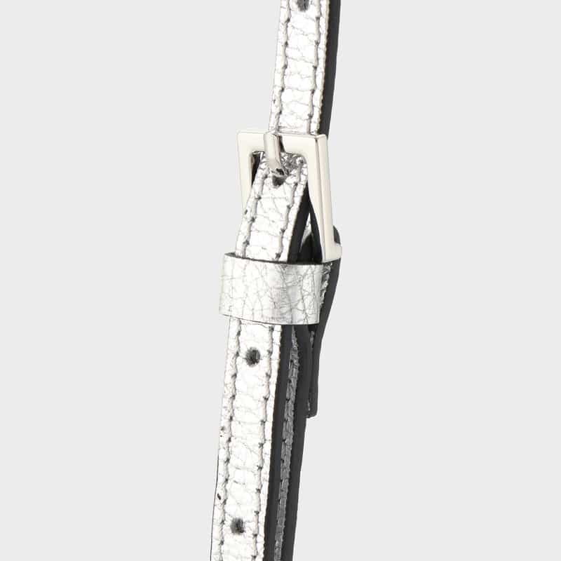 RIPANI RIPANI＜リパーニ＞ メタリックハンドバッグ “ANNA“ SILVER