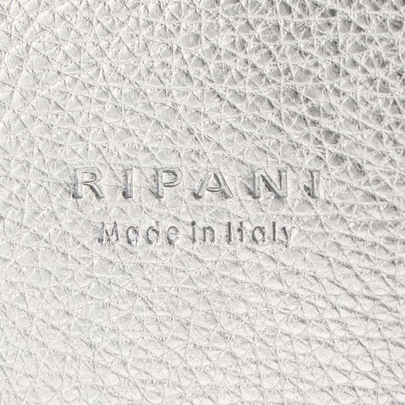 RIPANI RIPANI＜リパーニ＞ メタリックハンドバッグ “ANNA“ SILVER