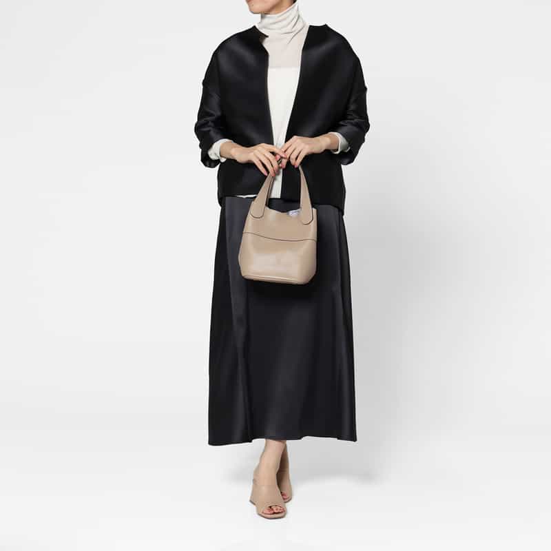 RIPANI RIPANI＜リパーニ＞ ハンドバッグ “ANNA“ GRAY BEIGE