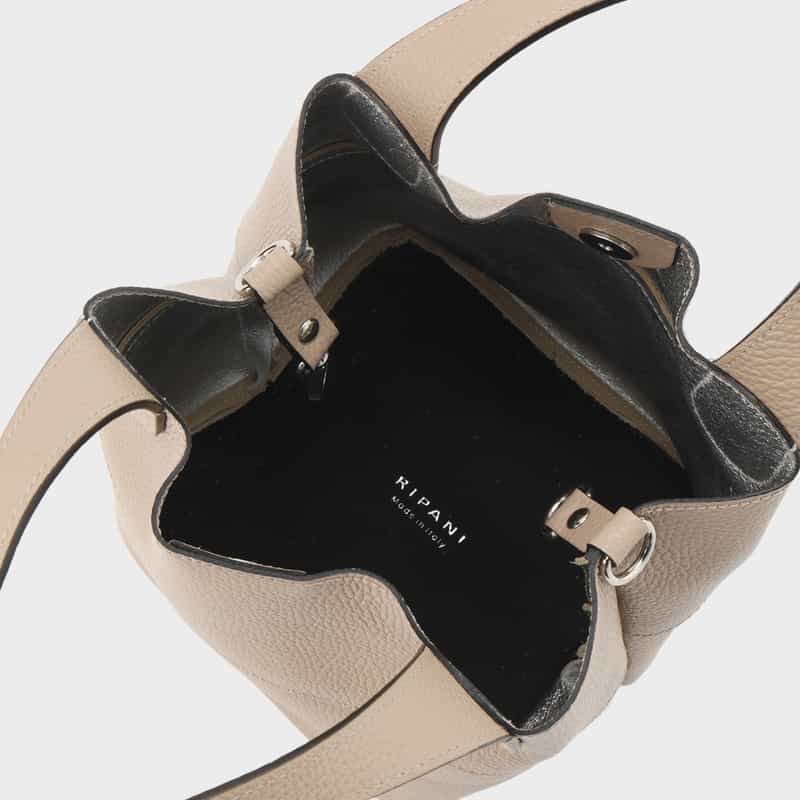 RIPANI RIPANI＜リパーニ＞ ハンドバッグ “ANNA“ GRAY BEIGE