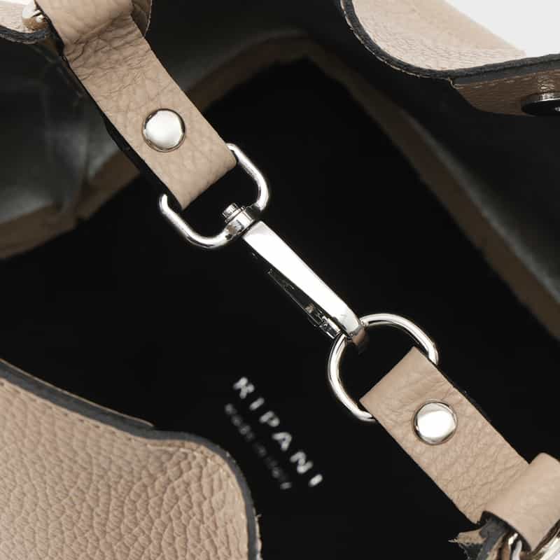 RIPANI RIPANI＜リパーニ＞ ハンドバッグ “ANNA“ GRAY BEIGE