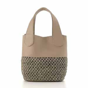 RIPANI＜リパーニ＞ 異素材コンビネーションハンドバッグ “ANNA“