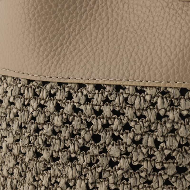 RIPANI RIPANI＜リパーニ＞ 異素材コンビネーションハンドバッグ “ANNA“ BEIGE