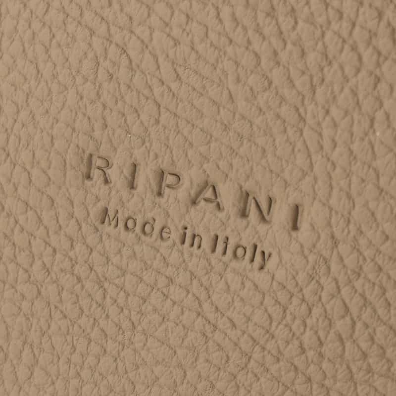 RIPANI RIPANI＜リパーニ＞ 異素材コンビネーションハンドバッグ “ANNA“ BEIGE