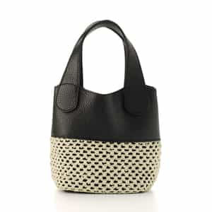 RIPANI＜リパーニ＞ 異素材コンビネーションハンドバッグ “ANNA“