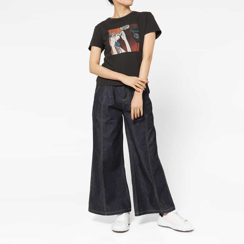 REDONE REDONE ＜リダーン＞ プリントTシャツ BLACK