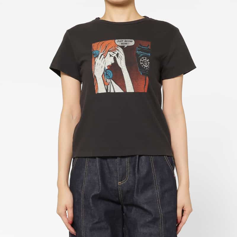 REDONE REDONE ＜リダーン＞ プリントTシャツ BLACK