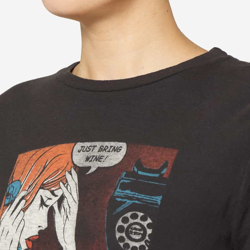 REDONE REDONE ＜リダーン＞ プリントTシャツ BLACK