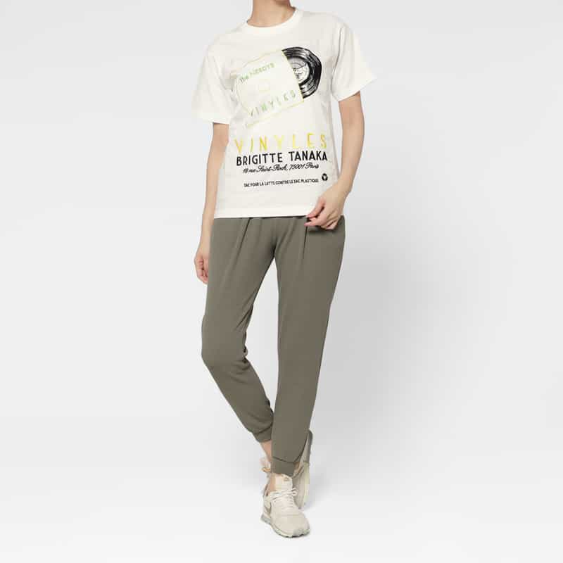 THE NERDYS THE NERDYS ＜ザ ナーディーズ＞ ＜ブリジット タナカ＞コラボレート オーガンジーTシャツ WHITE