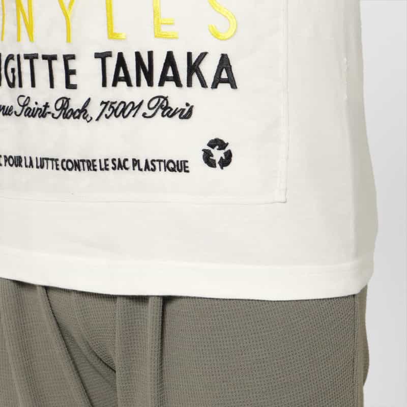 THE NERDYS THE NERDYS ＜ザ ナーディーズ＞ ＜ブリジット タナカ＞コラボレート オーガンジーTシャツ WHITE