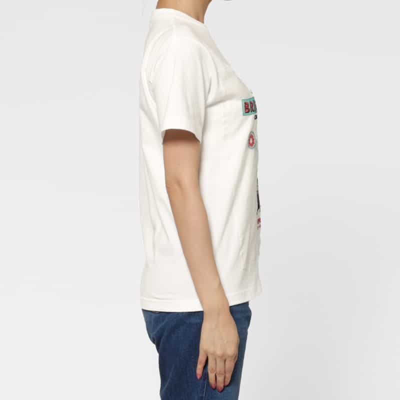 THE NERDYS THE NERDYS ＜ザ ナーディーズ＞ ＜ブリジット タナカ＞コラボレート オーガンジーTシャツ WHITE