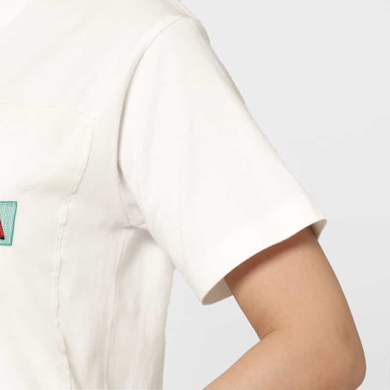 THE NERDYS THE NERDYS ＜ザ ナーディーズ＞ ＜ブリジット タナカ＞コラボレート オーガンジーTシャツ WHITE