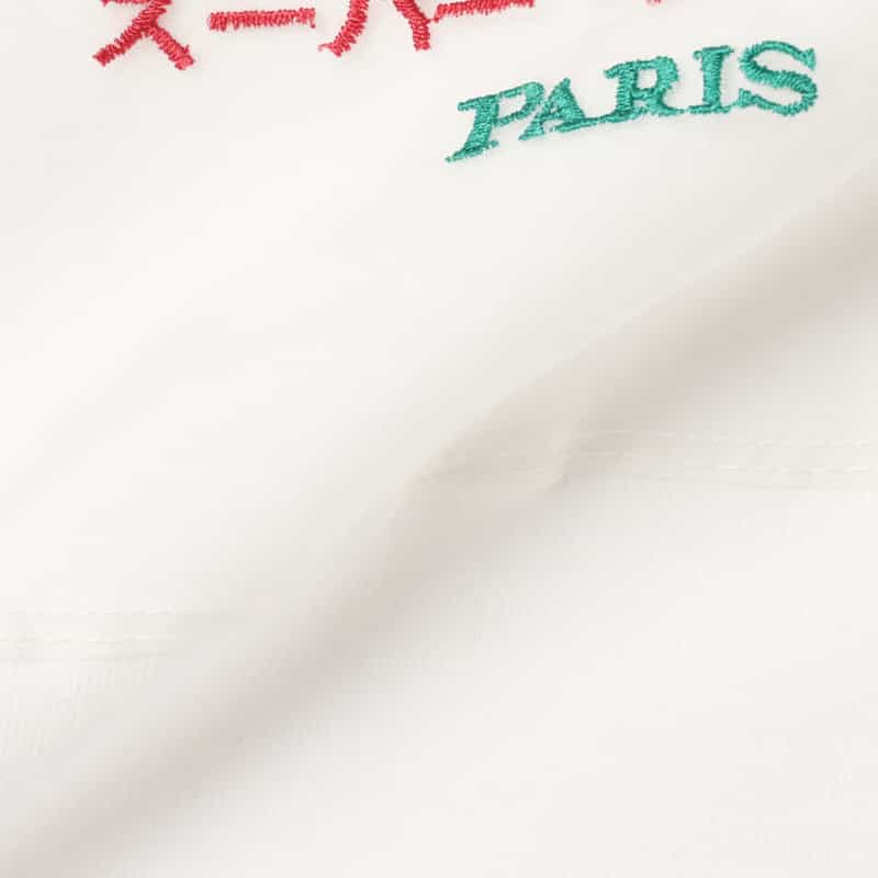 THE NERDYS THE NERDYS ＜ザ ナーディーズ＞ ＜ブリジット タナカ＞コラボレート オーガンジーTシャツ WHITE