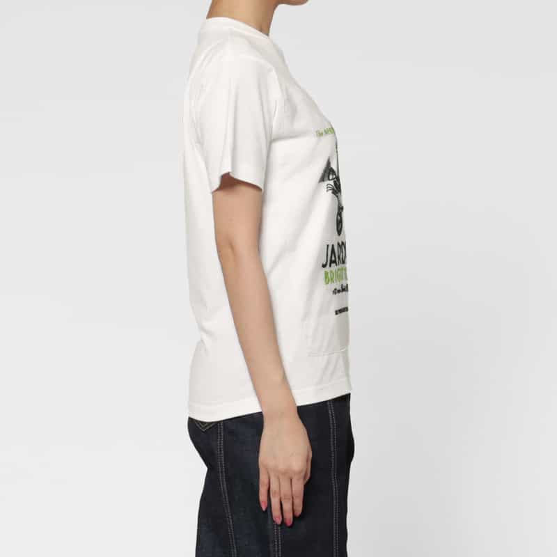 THE NERDYS THE NERDYS ＜ザ ナーディーズ＞ ＜ブリジット タナカ＞コラボレート オーガンジーTシャツ WHITE