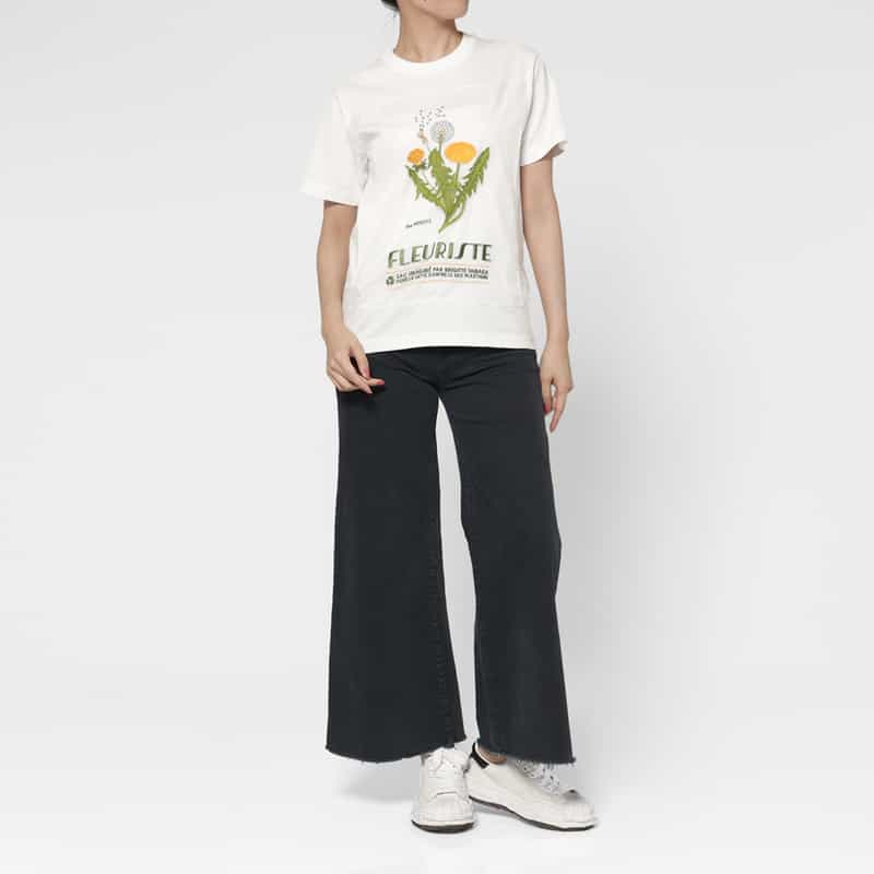 THE NERDYS THE NERDYS ＜ザ ナーディーズ＞ ＜ブリジット タナカ＞コラボレート オーガンジーTシャツ WHITE