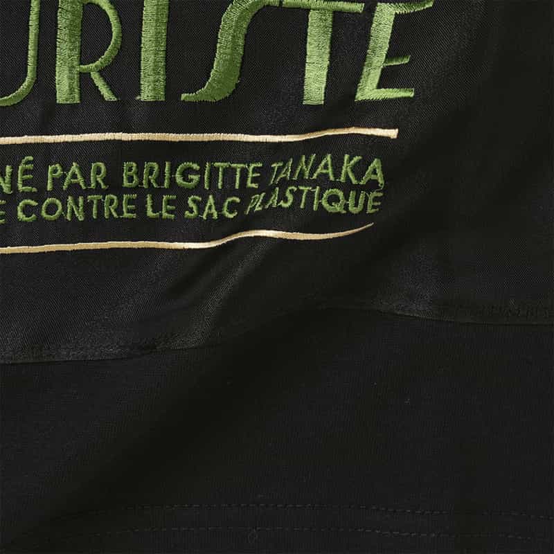 THE NERDYS THE NERDYS ＜ザ ナーディーズ＞ ＜ブリジット タナカ＞コラボレート オーガンジーTシャツ BLACK