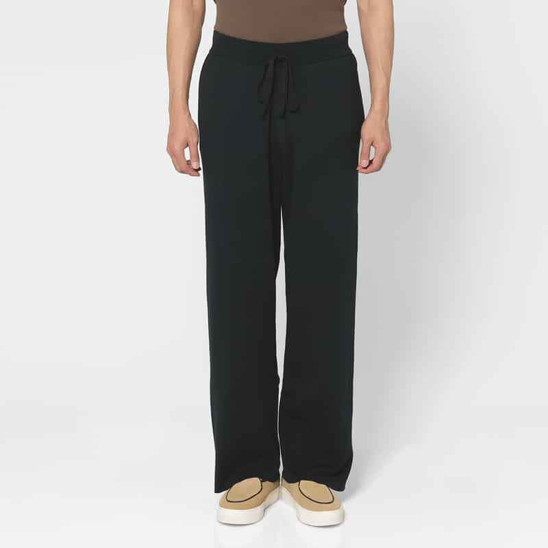 Entire Studios ENTIRE STUDIOS＜エンタイア スタジオ＞ ストレートニットパンツ BLACK