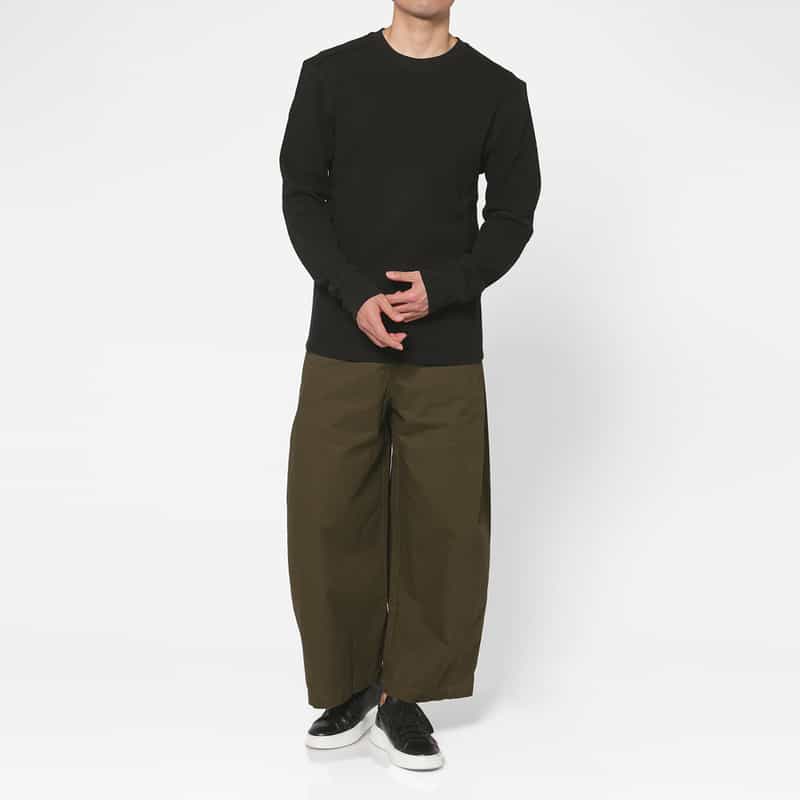 Entire Studios ENTIRE STUDIOS＜エンタイア スタジオ＞ ロングスリーブサーマルカットソー BLACK