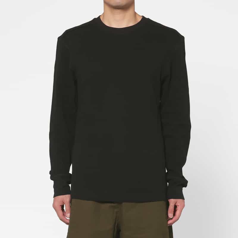 Entire Studios ENTIRE STUDIOS＜エンタイア スタジオ＞ ロングスリーブサーマルカットソー BLACK