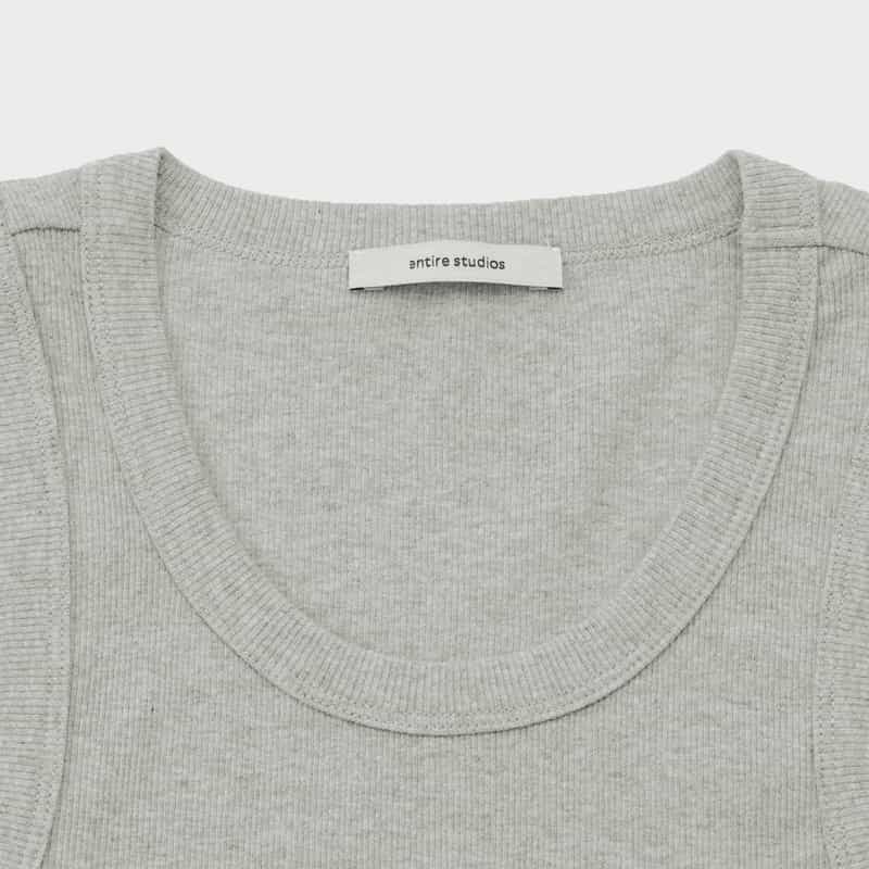 Entire Studios ENTIRE STUDIOS ＜エンタイア スタジオ＞ リブタンクトップ GRAY