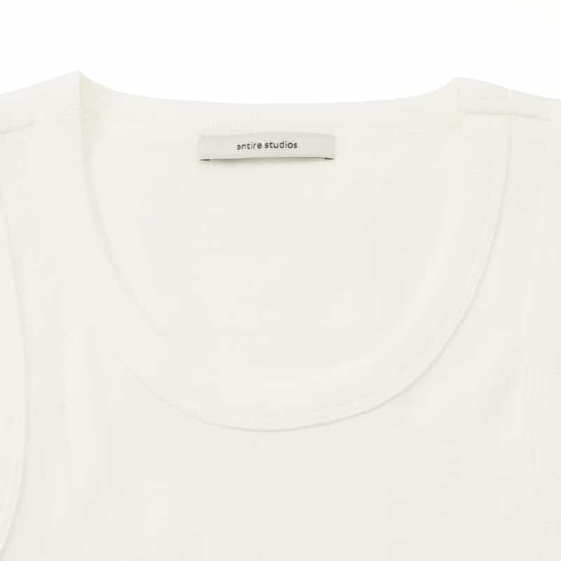 Entire Studios ENTIRE STUDIOS ＜エンタイア スタジオ＞ リブタンクトップ WHITE