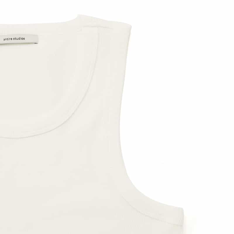 Entire Studios ENTIRE STUDIOS ＜エンタイア スタジオ＞ リブタンクトップ WHITE