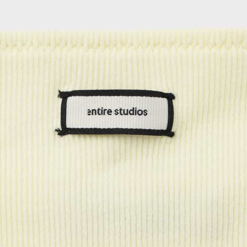 Entire Studios ENTIRE STUDIOS ＜エンタイア スタジオ＞ ポプリントリムタンクトップ LIGHT YELLOW