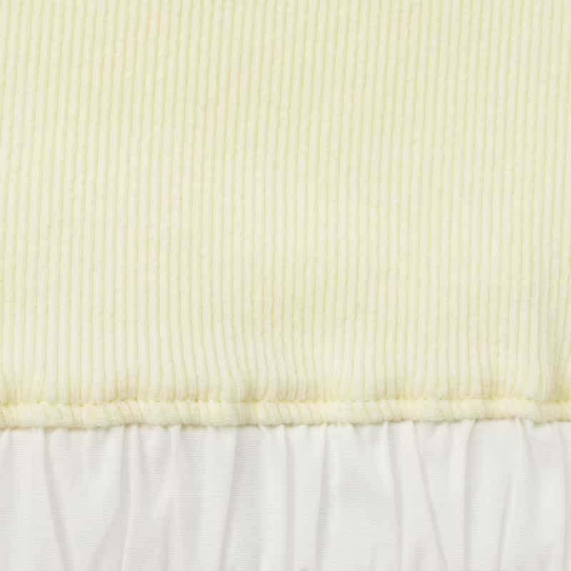 Entire Studios ENTIRE STUDIOS ＜エンタイア スタジオ＞ ポプリントリムタンクトップ LIGHT YELLOW