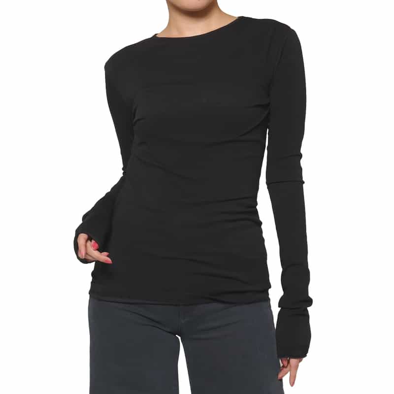 Entire Studios ENTIRE STUDIOS ＜エンタイア スタジオ＞ シアー素材カットソー BLACK