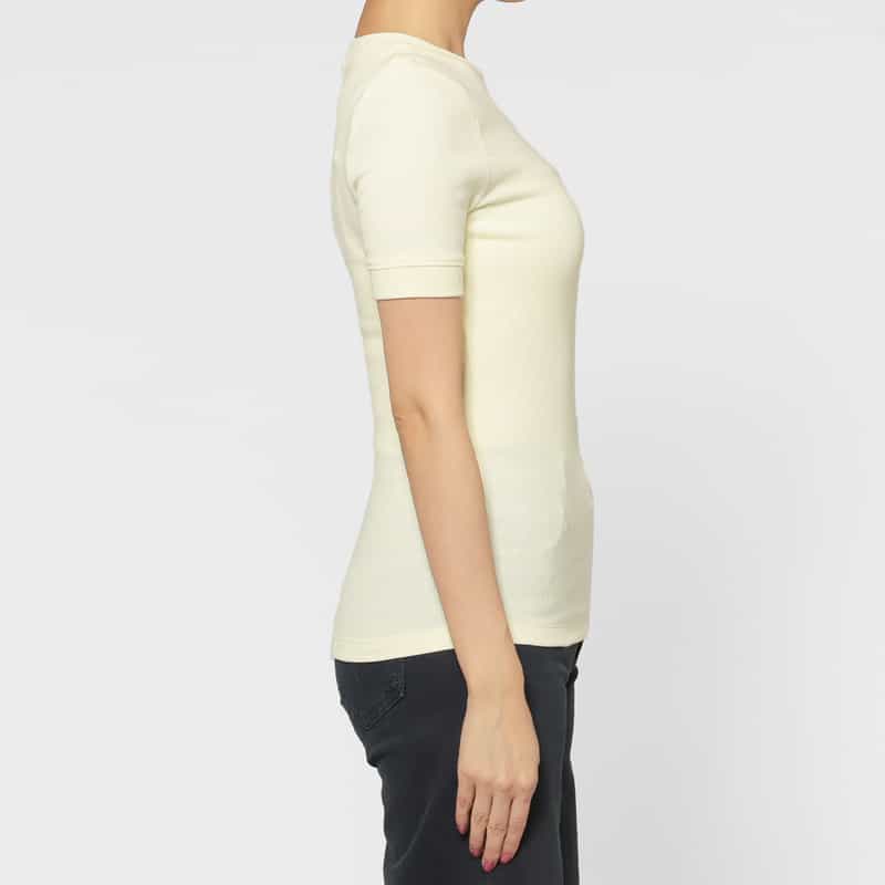 Entire Studios ENTIRE STUDIOS ＜エンタイア スタジオ＞ クルーネックリブTシャツ LIGHT YELLOW