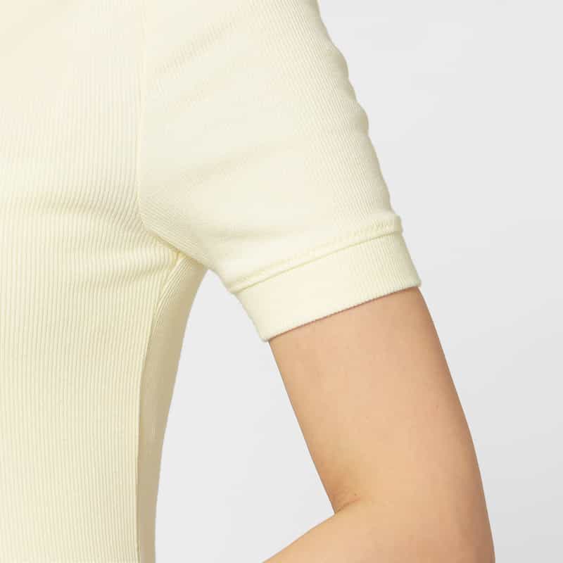 Entire Studios ENTIRE STUDIOS ＜エンタイア スタジオ＞ クルーネックリブTシャツ LIGHT YELLOW