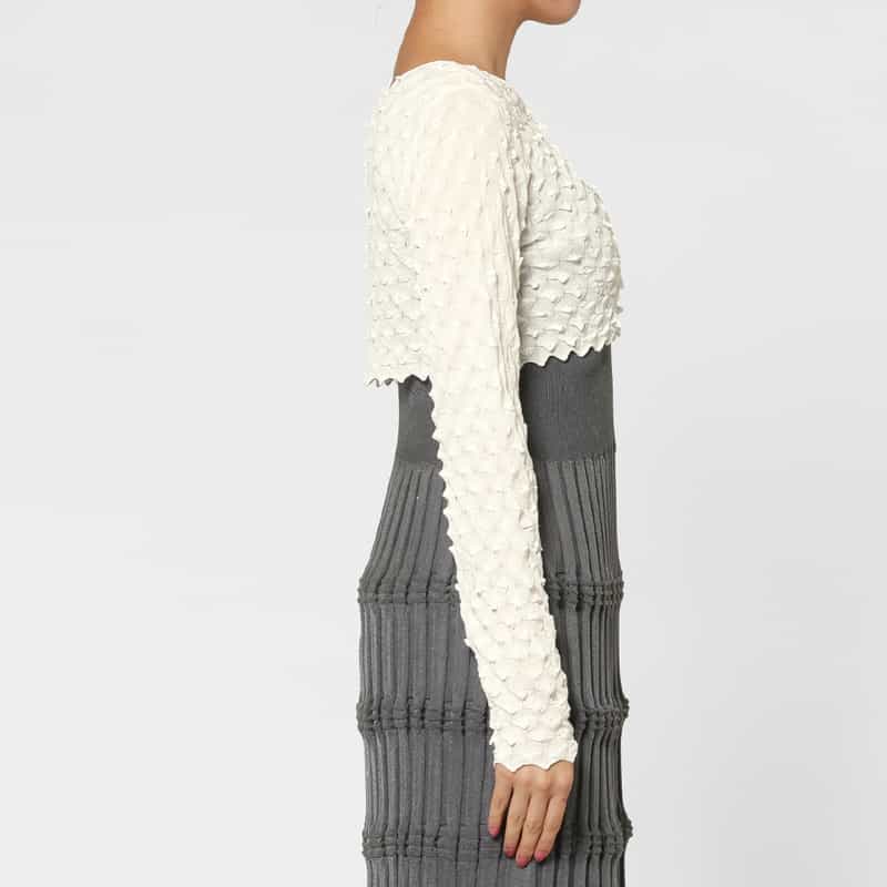 OPEN SESAME CLUB OPEN SESAME CLUB ＜オープン セサミ クラブ＞ ショートニットカーディガン WHITE