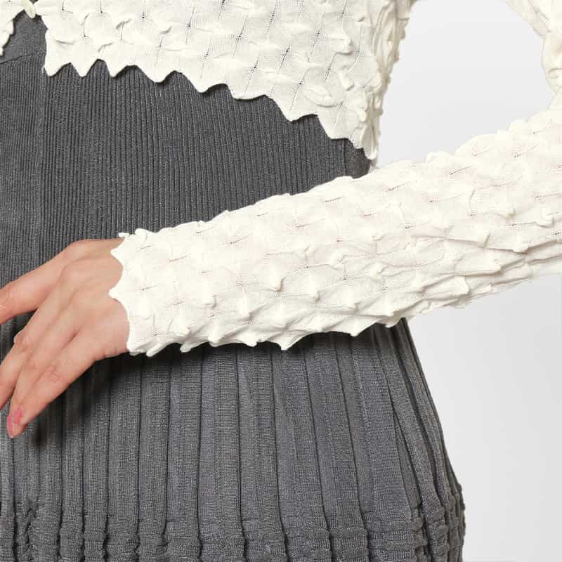 OPEN SESAME CLUB OPEN SESAME CLUB ＜オープン セサミ クラブ＞ ショートニットカーディガン WHITE