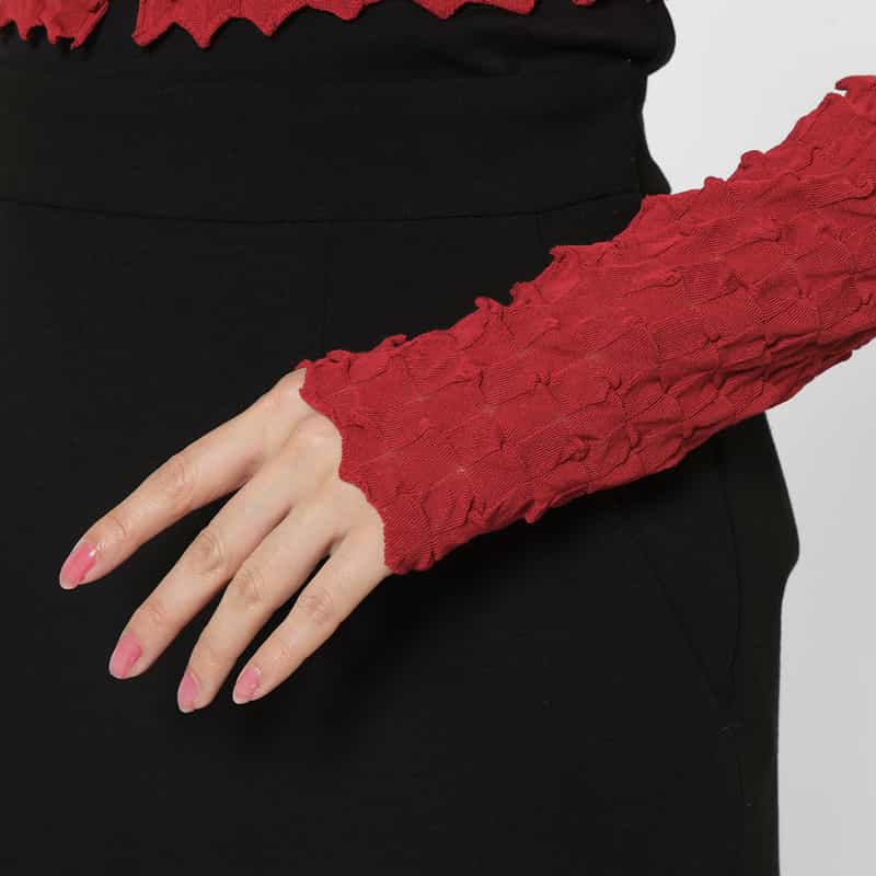 OPEN SESAME CLUB OPEN SESAME CLUB ＜オープン セサミ クラブ＞ バーニーズ　ニューヨーク限定ショートニットカーディガン RED