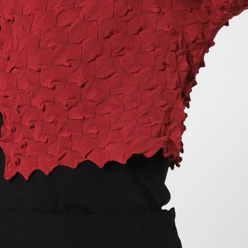 OPEN SESAME CLUB OPEN SESAME CLUB ＜オープン セサミ クラブ＞ バーニーズ　ニューヨーク限定ショートニットカーディガン RED