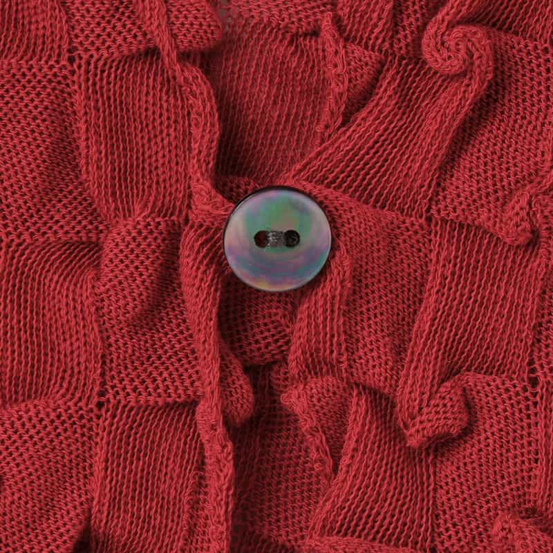 OPEN SESAME CLUB OPEN SESAME CLUB ＜オープン セサミ クラブ＞ バーニーズ　ニューヨーク限定ショートニットカーディガン RED