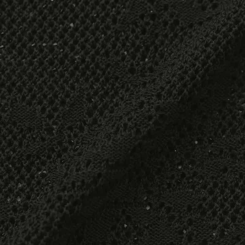 OPEN SESAME CLUB OPEN SESAME CLUB ＜オープン セサミ クラブ＞ レースニットプルオーバー BLACK