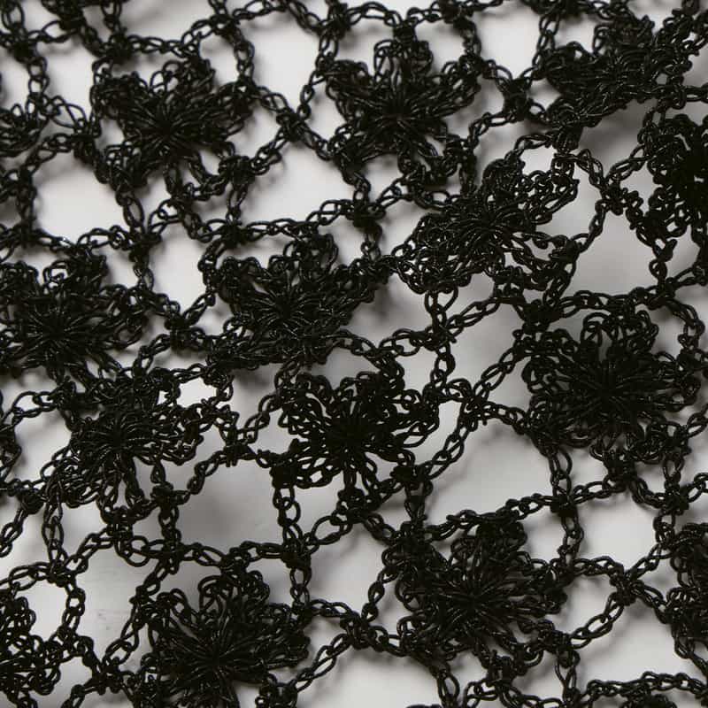 OPEN SESAME CLUB OPEN SESAME CLUB ＜オープン セサミ クラブ＞ フラワーレースニットキャミソール BLACK