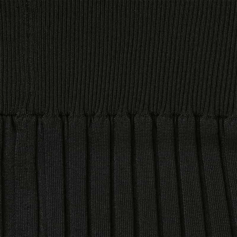 OPEN SESAME CLUB OPEN SESAME CLUB ＜オープン セサミ クラブ＞ シアーニットドレス（ペチコート付き） BLACK