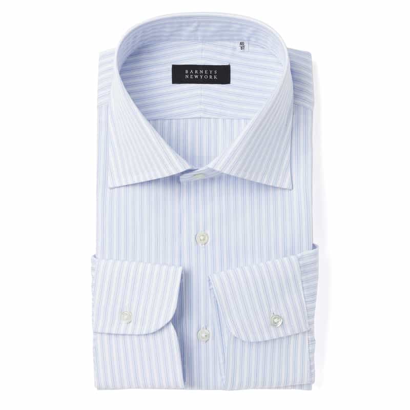 ストライプ柄ドレスシャツ