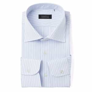 ストライプ柄ドレスシャツ