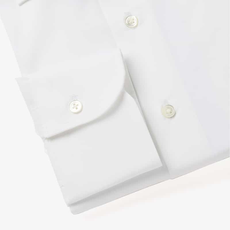BARNEYS NEW YORK ストレッチ生地ドレスシャツ WHITE